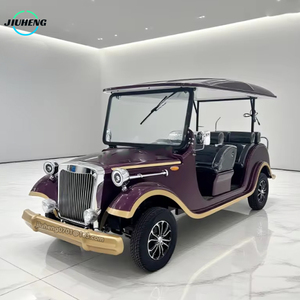 Voiture de <span class=keywords><strong>golf</strong></span> électrique de haute qualité fabriquée en Chine, 3 rangées, 8 places, bus touristique rétro, mariage, hôtel, voiture classique fermée - Product Image 1