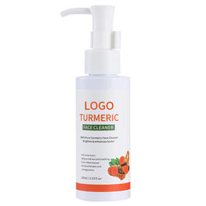 Private Label Blackhead Remover Hydrating Skin Glow Products Facial <b>Wash</b> Turmeric <b>Face</b> Cleanser - Product Image 1