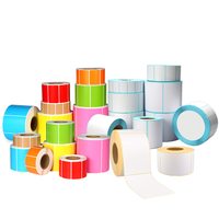 Fabricante Chino Ofrece Rollo Jumbo Térmico de Etiquetas Térmicas con Líneas Perforadas, Impresión a Todo Color, Etiqueta de Envío con Código de Barras