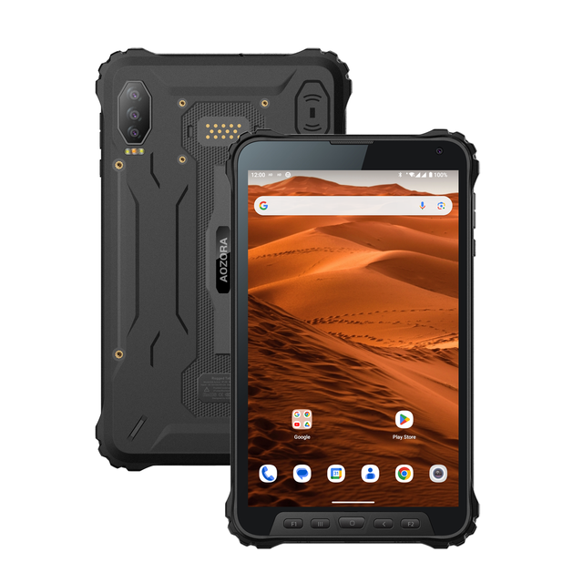 AOZORA 2026 OEM 8 Inch Industrial Tablet Android 13 Octa Core 4G Rugged Design Professional Business Use 600 Nits Dual SIM