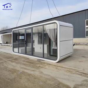 Cabane Apple moderne personnalisée à deux chambres en acier préfabriqué, mini-maison de bureau Apple à vendre - Product Image 6