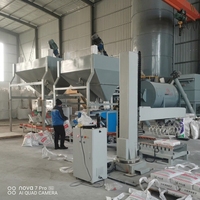 Usine de mortier sec en poudre HC 1-5 T/H pour mastic mural, sable, ciment, adhésif pour carrelage céramique, ligne 40W 220V/380V, facile à utiliser