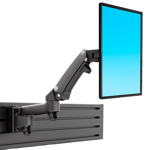Modern Desk Mount Monitor Arm Adjustable Ergonomic Articulating Arm Clamp/Grommet Commercial Use School Hotel Supermarket