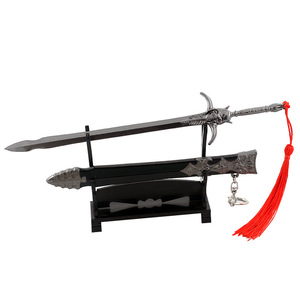 Merchandise del Gioco Anime Devil May Cry 5: Spada della <span class=keywords><strong>Ribellione</strong></span> di Dante, Mini Portachiavi da 22cm, Modello di Arma in Lega, Oggetto Decorativo per Cosplay - Product Image 5