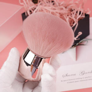 Brocha <span class=keywords><strong>de</strong></span> Maquillaje Kabuki Angular con Mango <span class=keywords><strong>de</strong></span> Plástico y Cerdas Sintéticas, Diseño <span class=keywords><strong>de</strong></span> Hongo, para Polvo Facial, Rubor y <span class=keywords><strong>Limpieza</strong></span> <span class=keywords><strong>de</strong></span> Uñas, con Logotipo Personalizado - Product Image 3