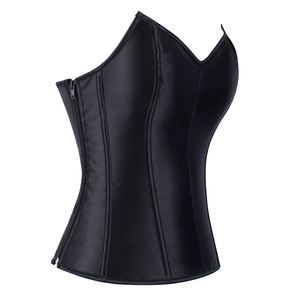 Corset Overbust Steampunk Gothique en Similicuir pour <span class=keywords><strong>Femme</strong></span>, Style Vintage <span class=keywords><strong>Pirate</strong></span>, Lingerie <span class=keywords><strong>Bustier</strong></span> Burlesque, Gaine Amincissante, Grande Taille - Product Image 3