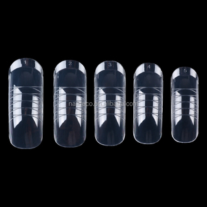 NADECO Puntas de <span class=keywords><strong>Uñas</strong></span> de Doble Forma de Tamaño Grande, Moldes Cuadrados de Cobertura Completa para <span class=keywords><strong>Uñas</strong></span>, 12 Tamaños, Estructura de Extensión de Gel para Manicura - Product Image 5