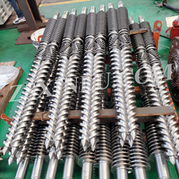 Barril cónico de doble tornillo de fábrica de Zhoushan para máquina extrusora de plástico de madera WPC
