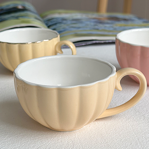 Tazza da <span class=keywords><strong>caffè</strong></span> in ceramica a forma di zucca tazza da <span class=keywords><strong>caffè</strong></span> 250ml elegante tazza da tè <span class=keywords><strong>supporto</strong></span> personalizzazione - Product Image 5