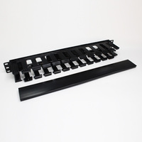 Organisateur de câbles réseau pour rack 19 pouces en acier avec guide-câbles