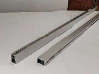 Caelus perfil de aluminio moderno semiautomático armario deslizante vidrio lujo partición pared puertas correderas abridor para Baño