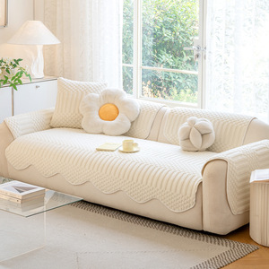 Funda de Sofá de Lana Sherpa con Forma Especial 2026, Gruesa, Antideslizante y Resistente a Arañazos de Gatos <span class=keywords><strong>para</strong></span> Invierno - Product Image 1