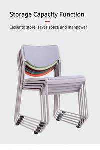 Chaise <span class=keywords><strong>de</strong></span> conférence <span class=keywords><strong>de</strong></span> salle <span class=keywords><strong>de</strong></span> réunion <span class=keywords><strong>de</strong></span> bibliothèque <span class=keywords><strong>de</strong></span> formation pour visiteurs, cadre en acier plastique en tissu <span class=keywords><strong>ergonomique</strong></span> <span class=keywords><strong>de</strong></span> conception originale pour <span class=keywords><strong>bureau</strong></span> - Product Image 2