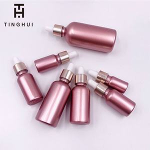 Botella de Vidrio Degradado con Gotero en Color Oro Rosa, de 5ml, 10ml, 15ml, 20ml, 30ml, 50ml y 100ml, Nuevo Diseño, para Aceite de Cutículas - Product Image 6