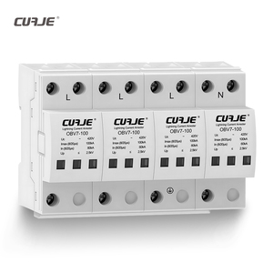 100kA thiết bị bảo vệ tăng 100kA 4 cực AC SPD bảo vệ tăng 385V Type1 + 2 SPD bảo vệ tăng - Product Image 1