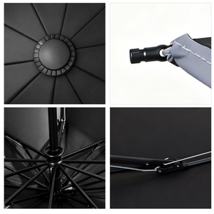 Reverse Folding Modern <b>Umbrella</b> Auto Open Close Button Waterproof Travel Windproof 8 Ribs Lightweight Compact Portable Sunny - Product Image 6