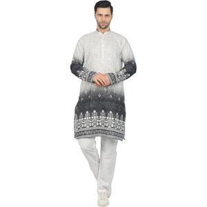 Kurta Bordada de Manga Larga para Hombre, Marca Shikha Fab, Ropa Formal para Eid, Diwali y Festivales - Product Image 1