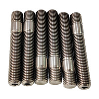 Pernos y Tuercas de Titanio GR5 M8*55mm de Alta Calidad, Pernos de Doble Extremo con Cabeza Hexagonal, Pernos de Rueda en Oferta