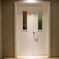 Porte coupe-feu en acier pour bâtiment commercial, porte ignifugée, portes coupe-feu intérieures pour supermarché, centre commercial, hôtel