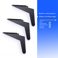 Pieds en forme de couteau en métal minimalistes pour pieds de support de meubles modernes pour armoires de chambre à coucher de salle de bain canapé pour hôtels appartements