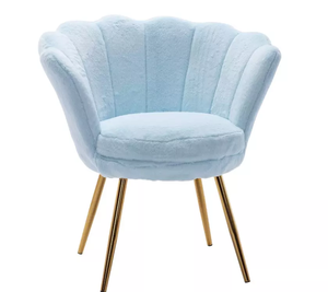 Chaise <span class=keywords><strong>de</strong></span> salle à manger en <span class=keywords><strong>velours</strong></span> <span class=keywords><strong>vert</strong></span> émeraude avec dossier en forme <span class=keywords><strong>de</strong></span> coquillage et base dorée luxueuse pour hôtel - Product Image 3