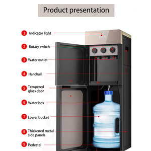 <span class=keywords><strong>Dispensador</strong></span> <span class=keywords><strong>de</strong></span> <span class=keywords><strong>agua</strong></span> eléctrico <span class=keywords><strong>de</strong></span> doble puerta para el hogar, refrigeración electrónica <span class=keywords><strong>de</strong></span> cuatro colores opcional, <span class=keywords><strong>moderno</strong></span> y Simple - Product Image 4