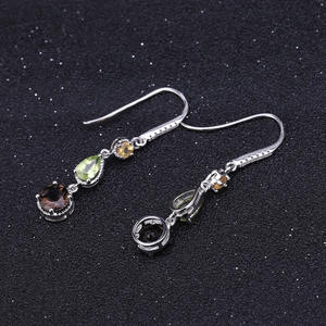 Pendientes de Plata de Ley con Incrustaciones de Jade, Estilo Vintage, Elegantes, con Engaste de Garra, Certificados por GRS, Unisex, Directo de Fábrica - Product Image 4