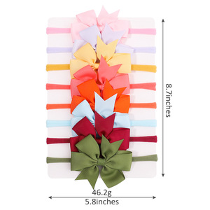 Ensemble de rubans pour bandeaux d'enfants, nœud queue de poisson en dentelle, style pastoral européen-américain, accessoires cadeaux faits à la main, ceinture en fil <span class=keywords><strong>Yao</strong></span> <span class=keywords><strong>Ming</strong></span> - Product Image 2