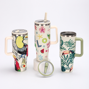 Thiết kế mới 40oz cốc và cốc bán buôn cho du lịch 304 thép không gỉ BPA miễn phí rò rỉ bằng chứng với xử lý cốc cho văn phòng - Product Image 1