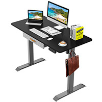 Bureau debout électrique moderne ergonomique réglable en hauteur extensible en métal pour villa, bureau à domicile, poste de travail