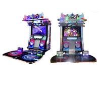 Machine de danse interactive WenQi Pump It Up - Machine d'arcade Dance Revolution en métal avec Wi-Fi et compatible anglais pour utilisation en intérieur