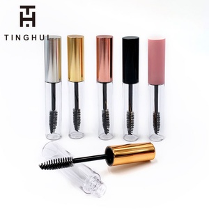 หลอดบรรจุภัณฑ์เครื่องสำอางเหลวทรงกระบอกพลาสติกขายส่ง ขนาด 10 มล. ขวดเซรั่มขนตาเปล่า หลอดมาสคาร่าพร้อมแปรง - Product Image 6