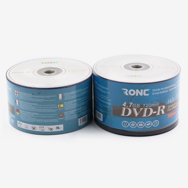Factory Direct Sale Wholesale Blank DVD-R 12cm 4.7GB 1-16X Video/data Recording Disc 50 Pieces in Simple Packaging
