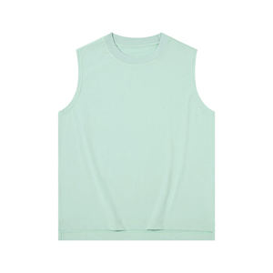 Chaleco sólido de verano 230G, algodón helado, sin mangas - Product Image 1