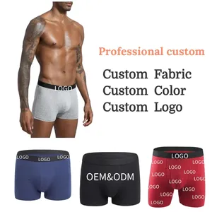 Slip Boxer da <span class=keywords><strong>Uomo</strong></span> all'Ingrosso in Cotone Spandex, Boxer da <span class=keywords><strong>Uomo</strong></span> Senza Cuciture, Asciugatura Rapida, Modello Fitness, <span class=keywords><strong>Intimo</strong></span> Maschile - Product Image 3