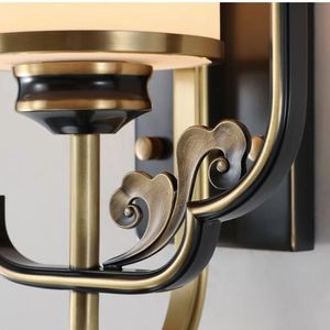 Lámpara de Pared Moderna Zen de Cobre, Estilo Chino Nuevo, Diseño Creativo Simple para Sala de Estar, Fondo de TV, Pasillo - Product Image 2