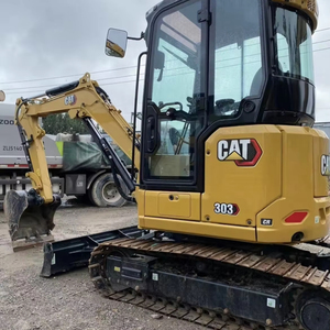 Excavadora usada Cat303C, marca japonesa, original, eficiente, 3 toneladas, buen precio, horas bajas, excavadora sobre orugas y rentable - Product Image 1