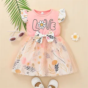 kids frocks wholesale children dress suit for 1-4 years baby cotton dress