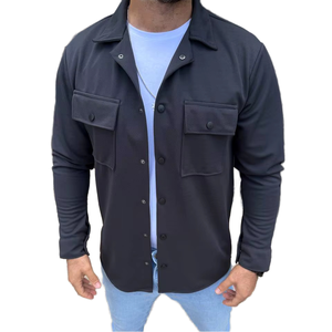 Camisa Casual de Hombre, de Algodón Satinado, de Doble Botonadura, a Cuadros, de Manga Larga, con Botones, Personalizable, Estilo Urbano, Ecológica, Antiarrugas y Ligera - Product Image 1