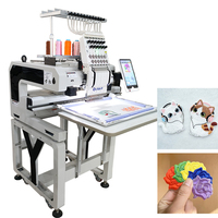 Machine à broder informatisée Gensen A15 Pro à tête unique, 12 aiguilles, 1200 tr/min, haute précision, table de travail pour usage domestique