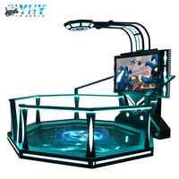 Écran interactif commercial de 65 pouces parc à thème VR en direct machine Vr support de jeu d'arcade plate-forme de marche Vr