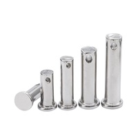 Goupille cylindrique YPH à tête plate avec trou de positionnement, finition blanche, pour usine de fabrication