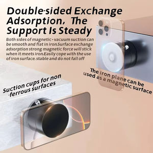 Support magnétique double face extensible pour téléphone, fixation solide par ventouse, pour douche, voiture, tous téléphones, utilisation sur bureau, cadeaux de fête - Product Image 3