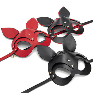 Women Sexy Cosplay Bunny <strong>Rabbit</strong> Cat <strong>Ears</strong> Masks Punk Fetish Black Mask Xmax Masquerade Carnival Party Cosplay Costume Pro - Product Image 1