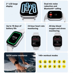 Xiaomi for Redmi Watch 5アクティブ2インチ<span class=keywords><strong>LCD</strong></span>ディスプレイ470mAh 5ATM防水24H心拍数モニタリングBT5.3スマートウォッチ用 - Product Image 2