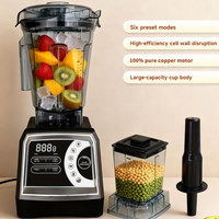 Professionele commerciële blender, sapcentrifuge, molen en smoothiemachine, heavy-duty voor hotel, restaurants en huishoudelijk gebruik, met zuivere koperen motor