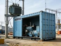 Groupe électrogène de type conteneur de haute qualité 100kVA-3000kVA, puissance de pointe avec fonctions ATS, AMF et parallèle pour utilisation en extérieur