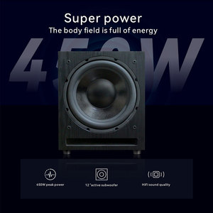 ลำโพงเบส CHORDIO BW12D ขนาด 12 นิ้ว แบบแอคทีฟ  วีเนียร์ไม้ลายสวยหรู สำหรับซาวด์บาร์และเครื่องรับ <span class=keywords><strong>AV</strong></span> - Product Image 5