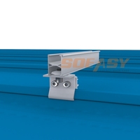 Rail de montage de panneaux solaires SOEASY 2100 mm 4200 mm en aluminium pour systèmes solaires