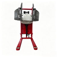 Chariot élévateur semi-électrique personnalisé Afuko FC avec pince rotative hydraulique CE, pneus pleins en polyuréthane 12V, batterie au plomb-acide